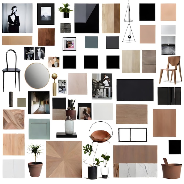 Photo mood board superflat inspiration interior