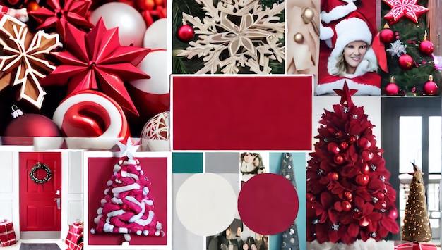 Photo mood board xmas colors inspiration color of my mind