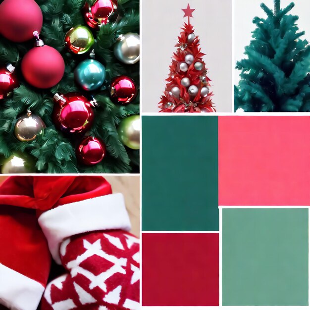 Photo mood board xmas colors inspiration color of my mind