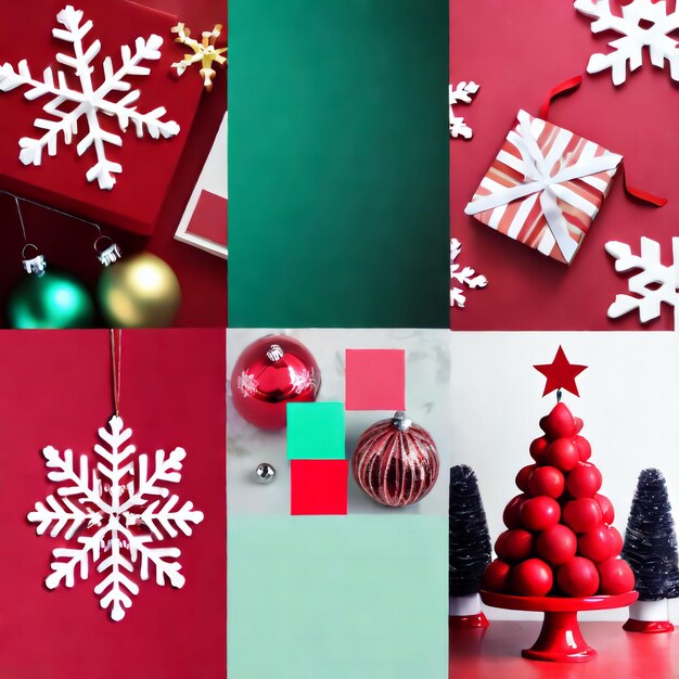 Photo mood board xmas colors inspiration color of my mind