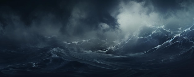 Moody abstract wave background with dark tones brooding atmosphere stormy