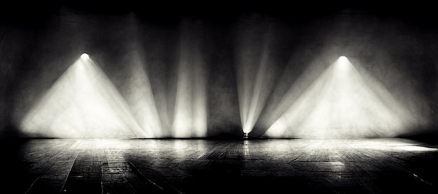 Moody empty stage light background