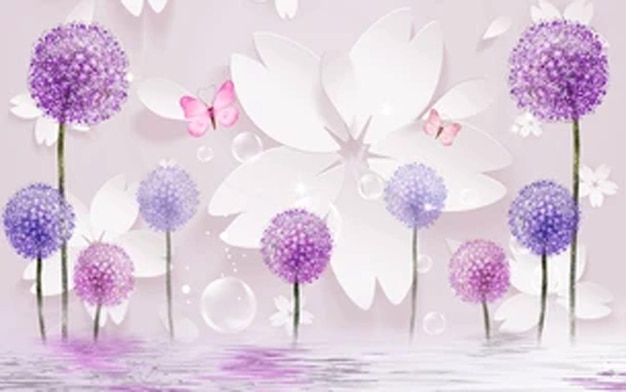 Mooi 3D-gedrukt behang BACKGROUND DESIGN Pikbest Designer bilal