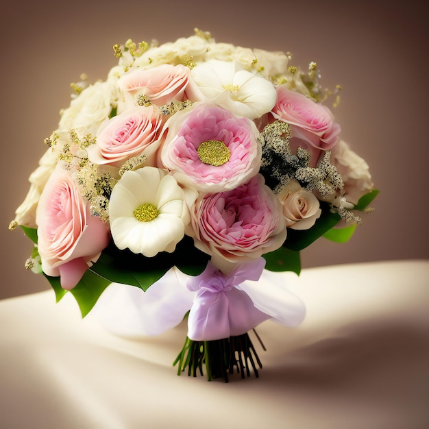 mooi boeket bloemen elegant met schone achtergrond