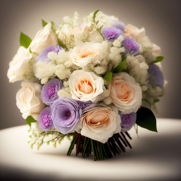 mooi boeket bloemen elegant met schone achtergrond