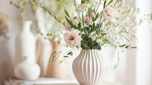 Mooi boeket bloemen in een vaas Bloemenarrangement