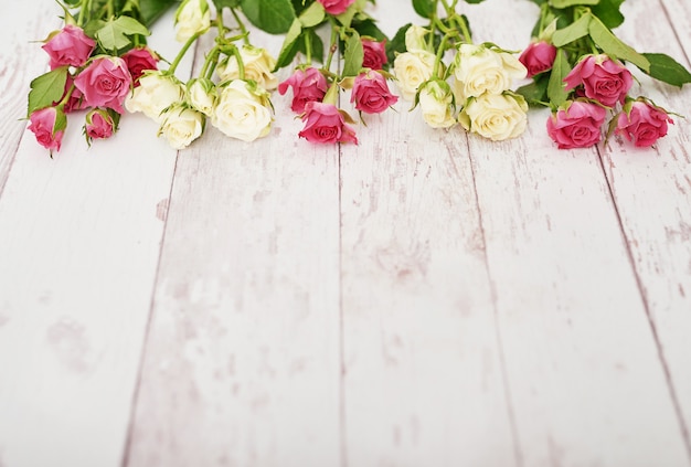 Foto mooi boeket rozen als geschenk