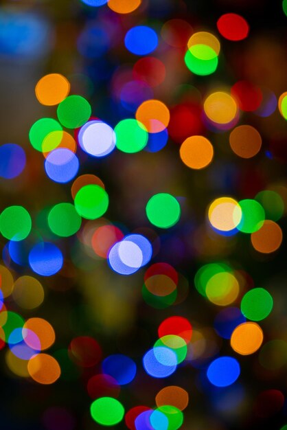 Mooi bokeh-effect. Wazig heldere feestelijke kerst achtergrond.