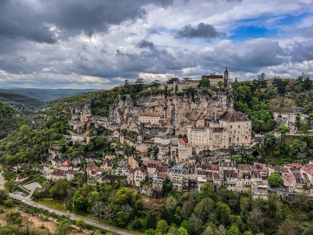 Mooi dorpje Rocamadour in het departement Lot Zuidwest Frankrijk