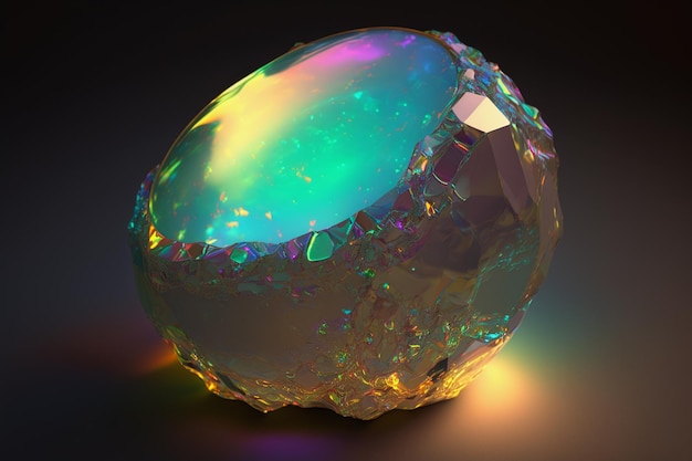 Mooi edelsteenbeeld Luxe kristallen Ai generatief
