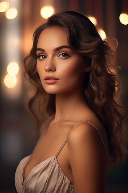 Mooi elegant model met ultra realistische foto