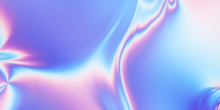 Foto mooi holografisch kleurrijk gloeiend behang of realistische hologramachtergrond