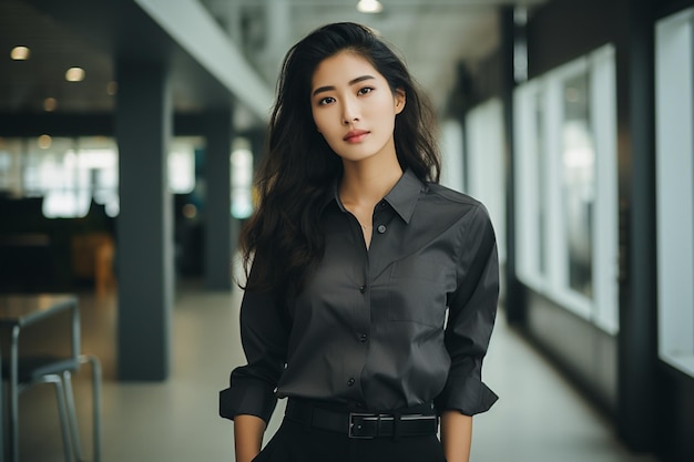 Mooi jong Aziatisch vrouwelijk model