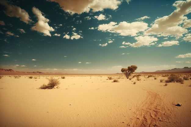 Mooi landschap van dessert