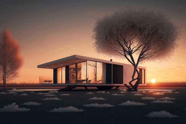 Mooi modern minimalistisch huis
