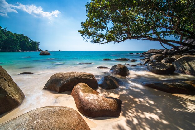 Mooi natuurlijk de zomerzeegezicht bij khao lak