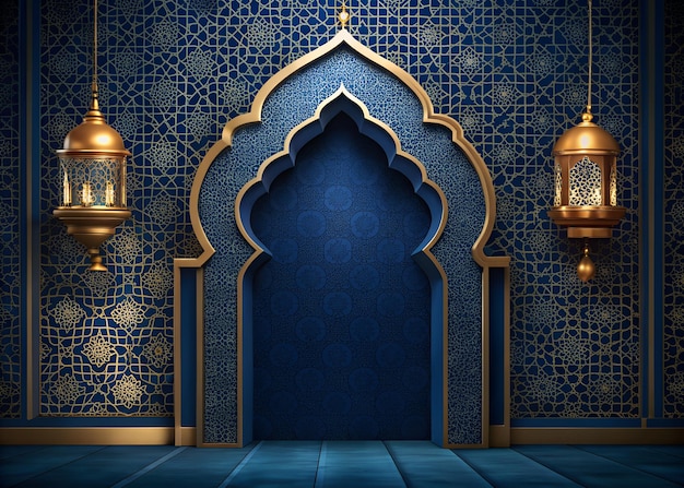 Foto mooi ontwerp op het thema van de ramadan vakantie