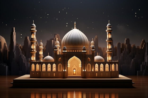 Mooi ontwerp van de moskee.