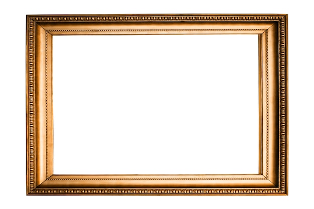 Mooi oranje frame geïsoleerd op een witte achtergrond