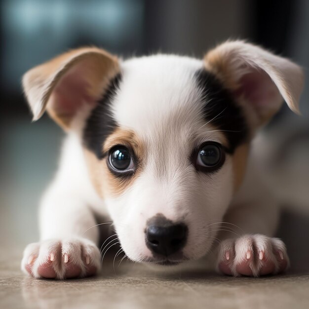 Foto mooi portret van een hond.