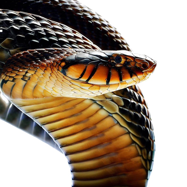Mooi portret van een slang ai vector kunst digitale afbeelding