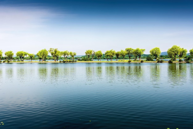 Mooi stadspark aan het meer