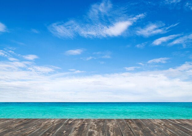 Mooi strand en tropisch overzees landschap