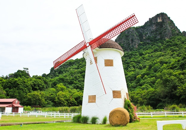 Mooi windmolenlandschap in Thailand