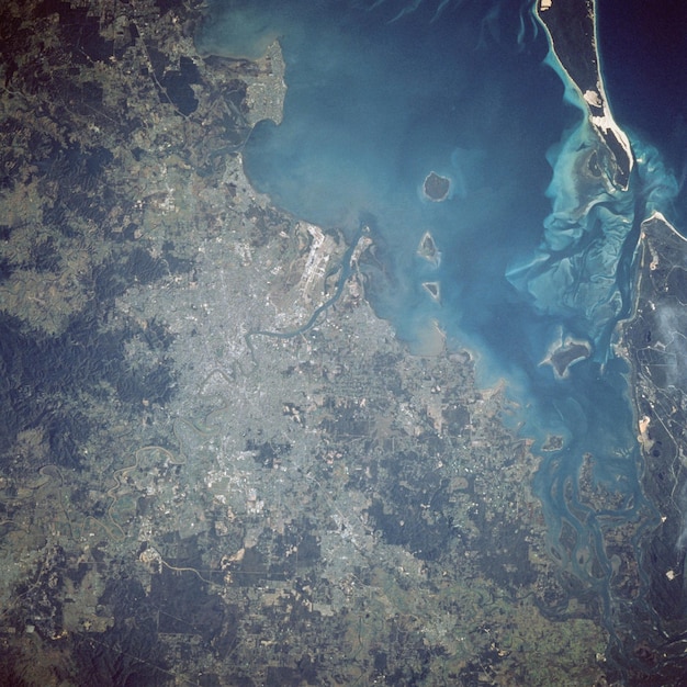 Foto mooie aarde vanuit de ruimte