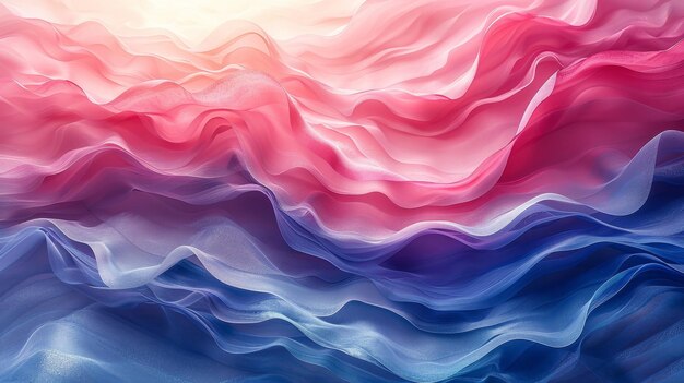 Mooie abstracte 3D-achtergrond met gladde golvende lijnen 3D-illustratie