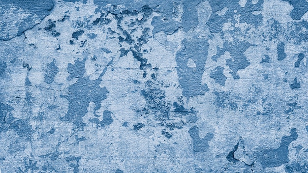 Mooie abstracte grunge decoratieve marine blauwe donkere stucco muur achtergrond kunst ruwe gestileerde textuur webbanner met ruimte voor tekst