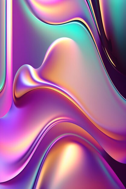 Mooie abstracte holografische gradiënt glazige achtergrond