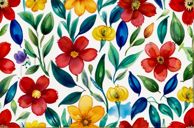 Mooie abstracte kleurrijke bloemenillustratie