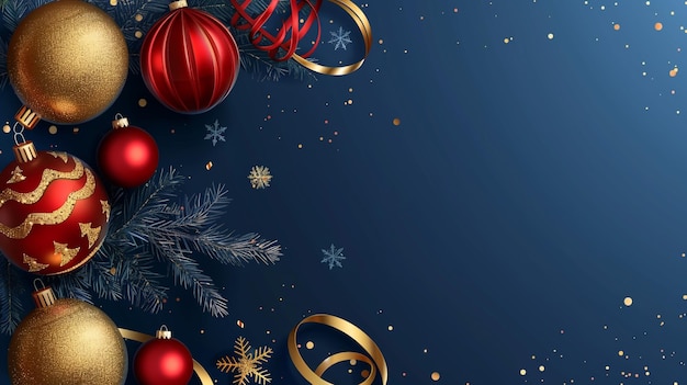 Mooie achtergrond voor kerstfeesten met kerstelementen