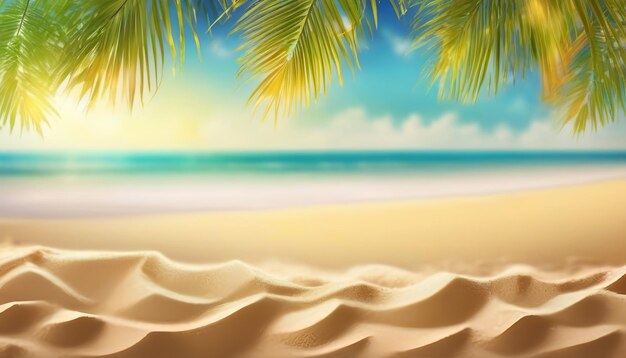Mooie achtergrond voor zomervakantie en reizen Gouden zand van tropisch strand