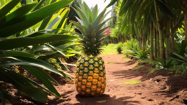 Mooie ananas in een boomgaardplantage