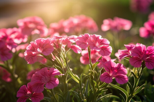 Mooie anjers of roze bloemen