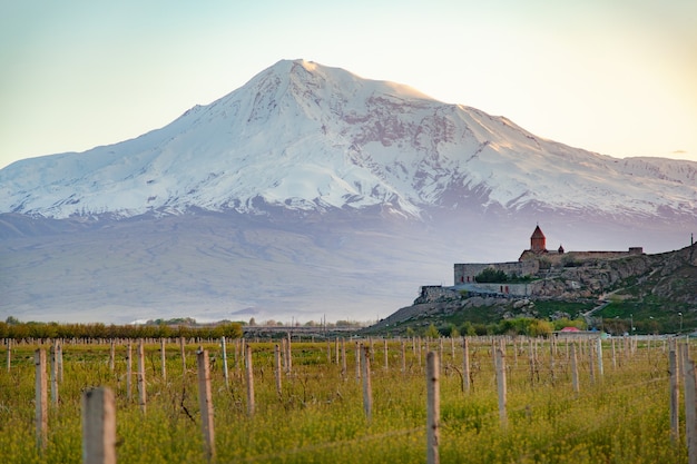 Mooie Ararat-berg met Khor Virap