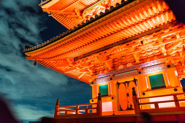 Mooie Architectuur in Kiyomizu-Dera Tempel Kyoto ,.