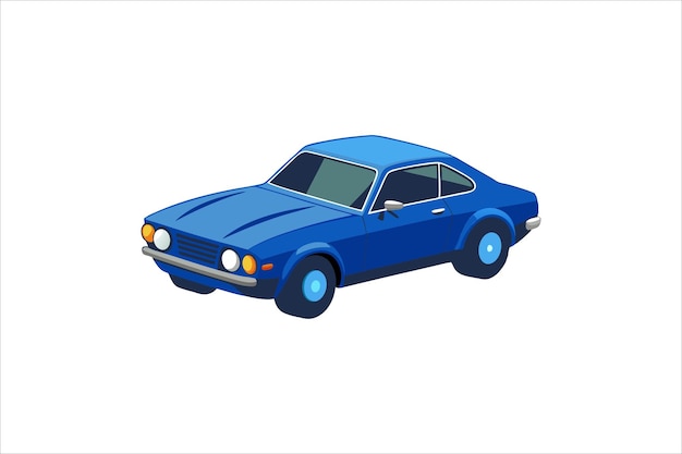 Mooie auto vector kunst illustratie