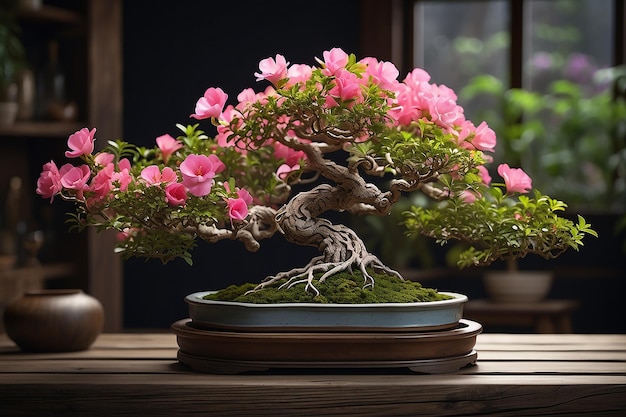 Mooie azalea potplant bonsai bloemboom