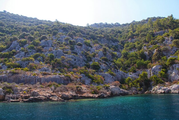 Mooie baai dichtbij Marmaris in Middellandse Zee Turkije