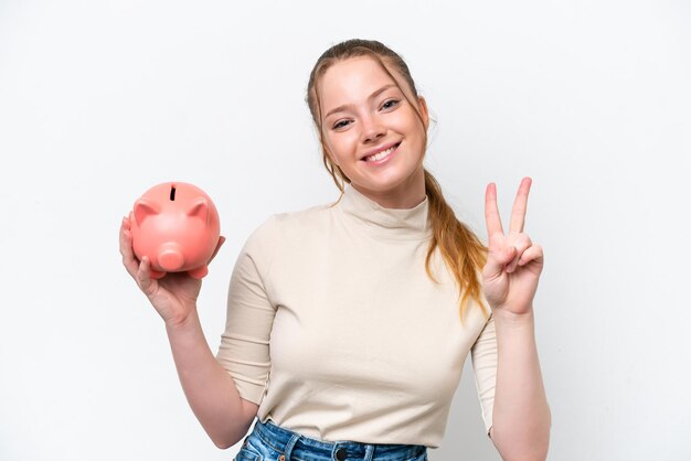 mooie blanke jonge vrouw