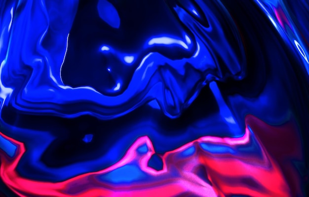Mooie blauwroze abstracte achtergrond met metallic glitter en lichtreflectie 3D illustratie 3D-rendering