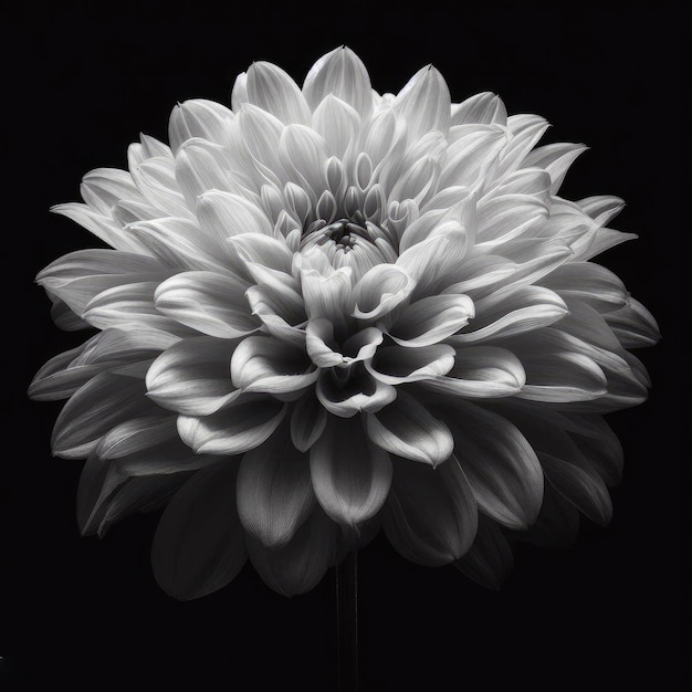 Mooie bloem geïsoleerd op zwarte achtergrond met knippad dichtbij