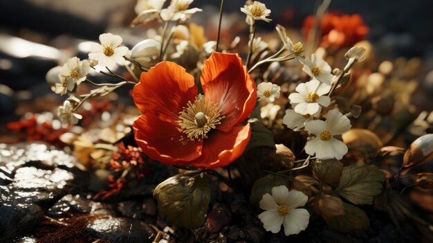 Mooie bloemen bloemrijke natuurlijke achtergronden achtergrondbeeld