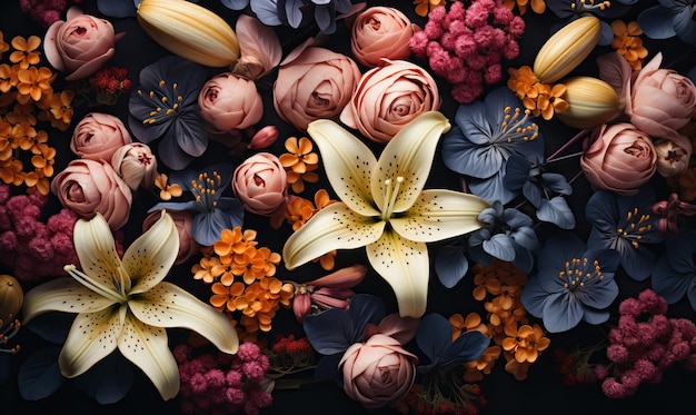 Mooie bloemen close-up als achtergrond Selectieve soft focus