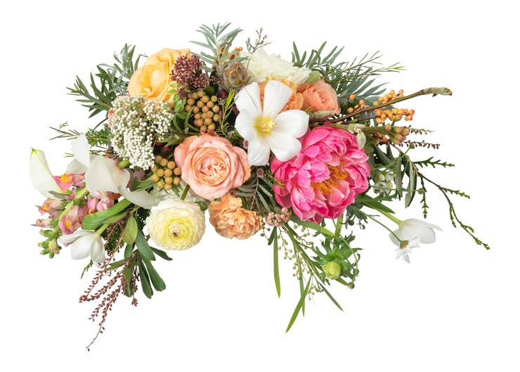 Foto mooie bloemenarrangement png sticker