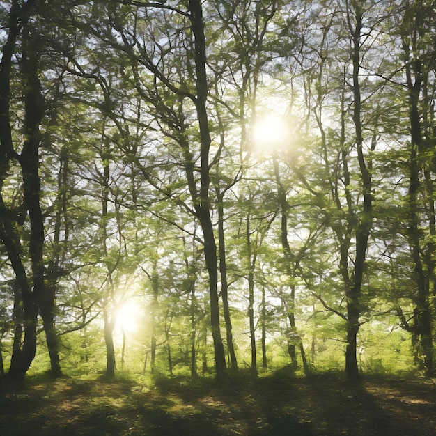 Mooie bomen, bos.