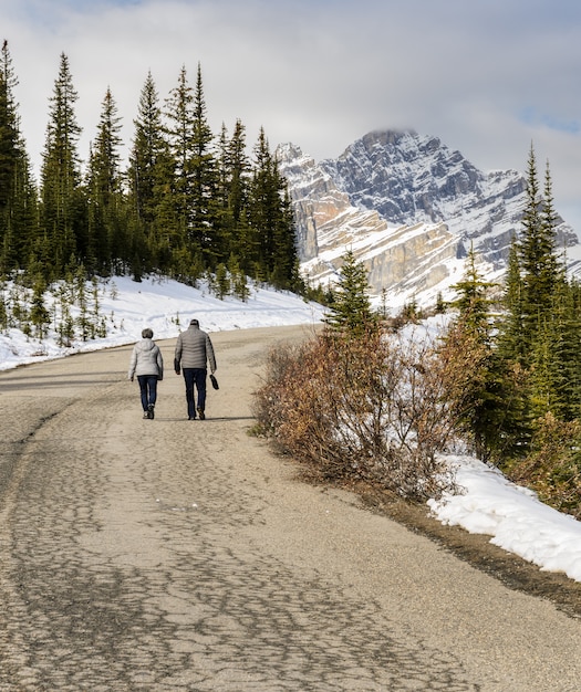 Mooie Canadese Rockies-berg bij het Nationale Park van Banff in Alberta, Canada.